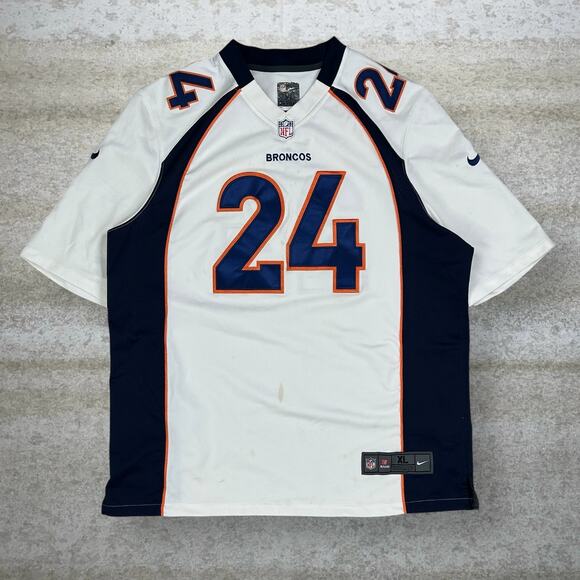 Nike Other - Champ Bailey Denver Broncos Jersey Nike White Polyester On Field